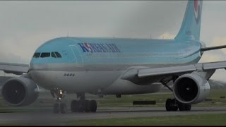 Korean Air A330-223 [HL7538] Landing and Takeoff at Calgary Airport ᴴᴰ