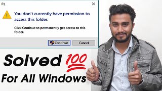 You don’t currently have permission to access this folder Windows 10, 8, 7 100% Fix #InfotechTarunKD