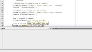 Operaciones Basicas en Netbeans (java)