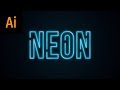 NEON Text Effect Illustrator Tutorial