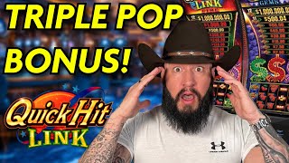 Trying for all three bonuses and this happened! 🎰 Quick Hit Link!