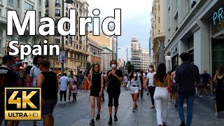 🇪🇸 Madrid, Spain Walking Tour, Gran Vía Virtual Tour 4k