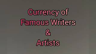 Currency of Writers \u0026 Artists# currency collector #world currency collection