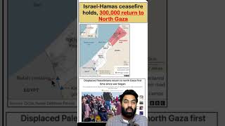 Israel-Hamas ceasefire holds, 300,000 return to North Gaza #currentaffairs