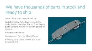 Pella patio door parts
