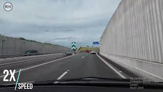 Leiden / Corbulotunnel N434 - Rijnlandroute A4 naar A44 / 09-07-2024