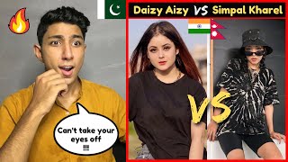 Pakistani Reaction on Daizy Aizy vs Simpal Kharel Latest Transition Videos | Indian vs Nepali