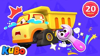 Uh-Oh! The Trucks Are Broken | Fun Play with Rescue Cartoons | Kubo - Cartoons For Toddlers