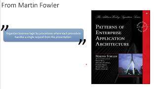 Introduction to basic server architecture - Part 3 - Transaction Script