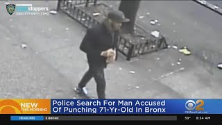 Police Search For Man Accused Of Punching 71-Year-Old In Bronx