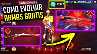 BUG EVOLUA ARMAS GRÁTIS! COMO USAR TOKEN UNIVERSAL ARMA EVOLUTIVA EVOLUIR SKINS FREE FIRE ff trocar