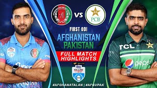 Afghanistan vs Pakistan Cricket Full Match Highlights (1st ODI) | Super Cola Cup | ACB