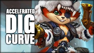 Accelerated Dig Curve Hard Carries the Game | Dogdog Hearthstone Battlegrounds