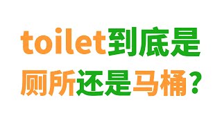 In the toilet是错的? WC对不对? \