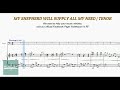 My Shepherd Will Supply My Need | Tenor | Vocal Guide by Bro. Jeff Barte