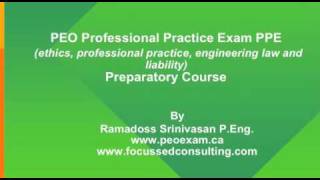 PEO PROFESSIONAL PRACTICE EXAM 1