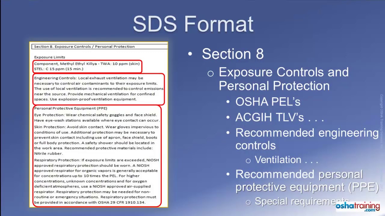 OSHA Training Tutorial Understanding GHS Safety Data Sheets SDS's - YouTube