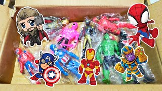 Unboxing Superhero Avengers, Spider Man, Hulk Cartoon, Iron Man, Hulk Vs Thanos, Captain Amerika