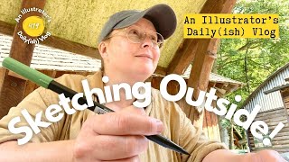 WE ARE THE WOODLAND HOODLUMS - Sketching in Outside: An Illustrator's Daily Vlog 419
