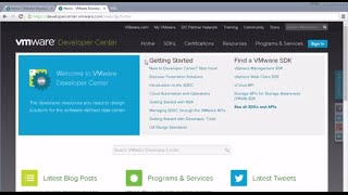 VMware Developer Center: Overview