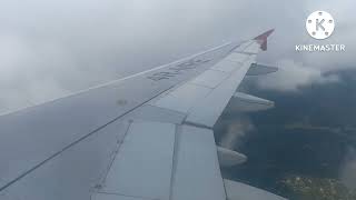 Madurai to Colombo Flight Window View and Flight Wings Operation during Takeoff and Landing