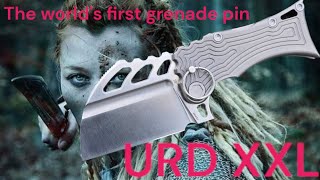 Midgards-Messer URD XXL Folder The Worlds first grenade pin