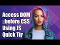 How to Access a DOM Element's ::before Content Using JavaScript