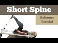 How to do Short Spine on the Pilates Reformer | Tutorial