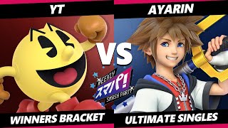 Sumapa 165 - YT (Pac-Man) Vs. Ayarin (Sora) Smash Ultimate - SSBU