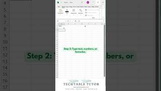 Excel Basics: How to Enter Data into Excel Cells! | Dec 2024 | Day 1, Video 4🔡 #excel #exceltutor