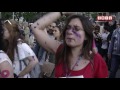 „Шарена Револуција“ боја на зградата на Агенцијата за медиуми 22.04.2016