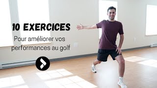 10 Exercices pour améliorer vos performances au golf