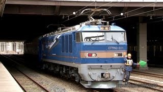 JR東日本 EF510-511号機+オロハネ25 501 入換作業 大宮駅 2013.3