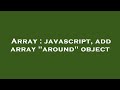 Array : javascript, add array 