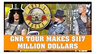 Guns N' Roses News  GNR Makes $117 Million On North America Tour