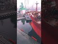 massive port crane in action loading and unloading ships