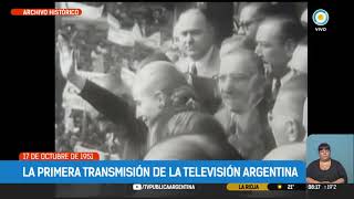 La primera transmisión de la Televisión Argentina | #TPANoticias