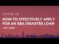 How to apply for a SBA Disaster Loan due to Coronavirus (COVID-19) (March 2020)