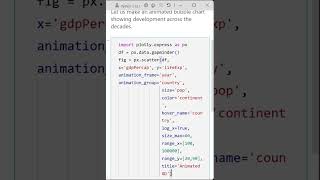 06 Animated Bubble Chart: Visualizing Global Development Over Time with Plotly