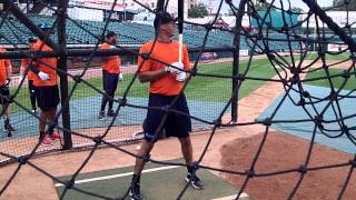 Carlos Correa Batting Practice - May 2015