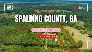 24.05-Acre Flat Land in Spalding County, GA: Gated Access, Near Atlanta, Ideal for Barndo - Overview