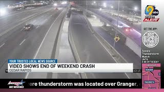 Vehicle shows ending of weekend Cedar Rapids police chase