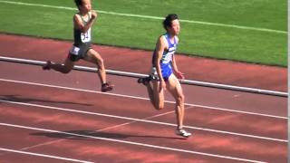 2015.10.24 岡山カーニバル 男子100ｍ 予選2組