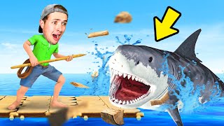 BECKBROJACK is STRANDED on a RAFT in the OCEAN! (scary)