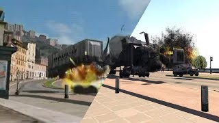 DRIV3R BETA VS FINAL GAME - Truck Explosion