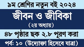 জীবন জীবিকা নবম শ্রেণি ৪৮ পৃষ্ঠা । Jibon Jibika Class 9 Chapter 2 Page 48 | Class 9 Jibon Jibika 48