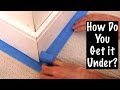 Paint Prep 101 (How to put tape under baseboards)