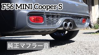 【F56 MINI Cooper S】ミニ クーパー S 前期型 純正マフラー音 空ぶかし エンジン始動 Engine startup