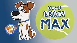 Drawing for kids - How to Draw Max - The Secret Life of Pets - Art for kids