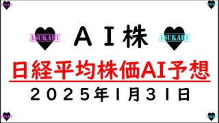 【明日株】明日の日経平均株価予想　2025年1月31日